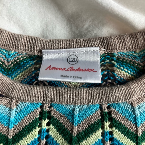 Size 6-7 Hanna Andersson Sweater Dress - Picture 2 of 8